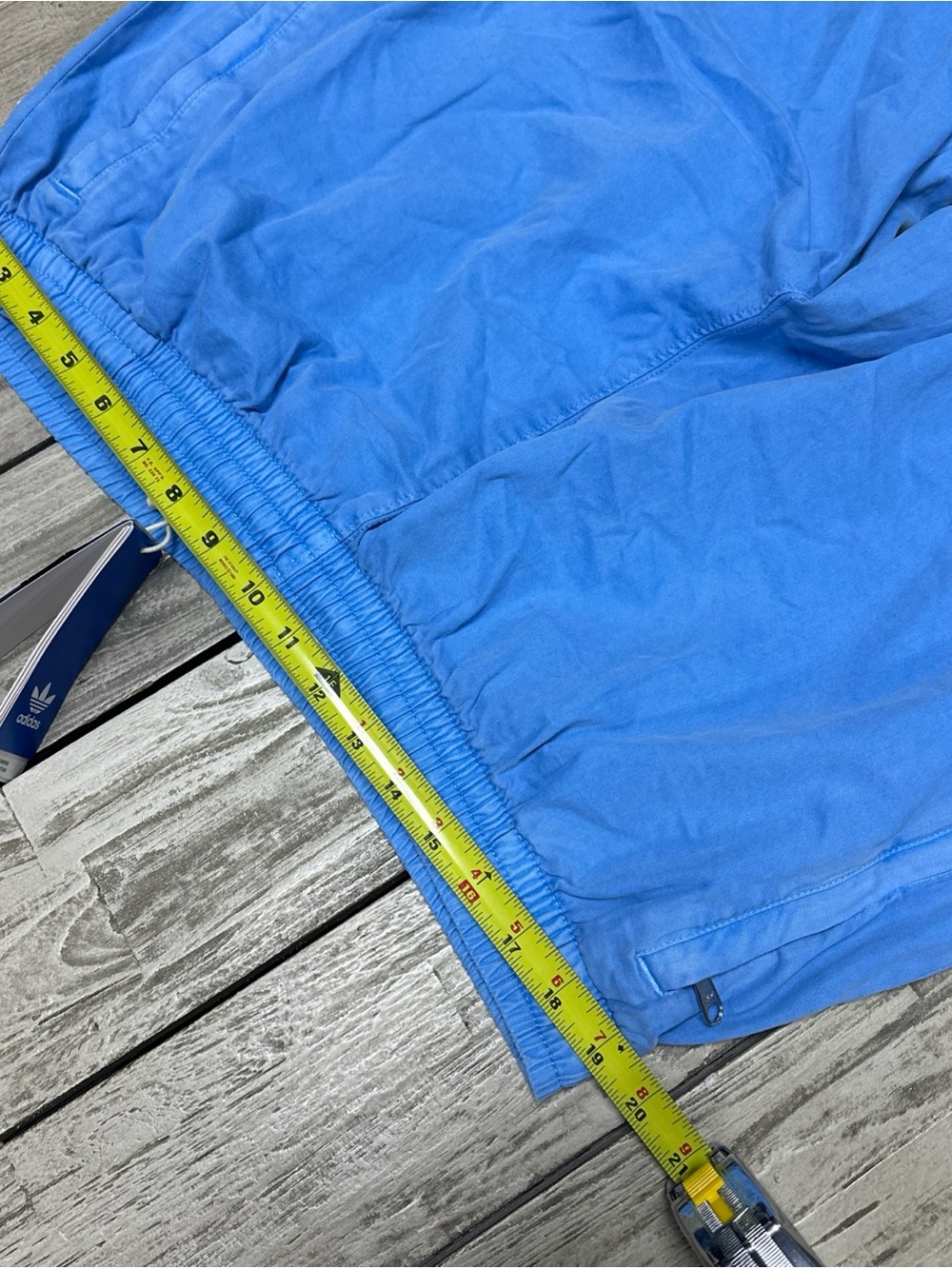 NWT Adidas Trefoil Essentials + Dye Woven Pants 2XL Semi Blue Burst Msrp $70 - Picture 5 of 9